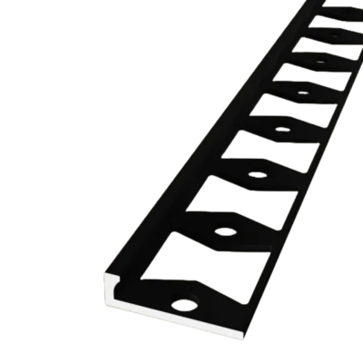 In-egaliseer eindprofiel tot 4.5mm PVC schroef Zwart 300cm - 65468