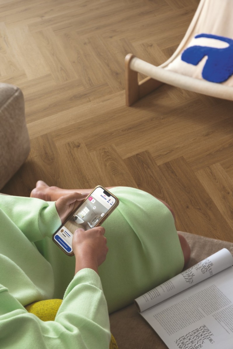 Quick-Step Alpha PVC Ciro Botanische Karamel Eik 5+1mm AVHBU40364 Rigid Click Visgraat PVC - Afbeelding 3