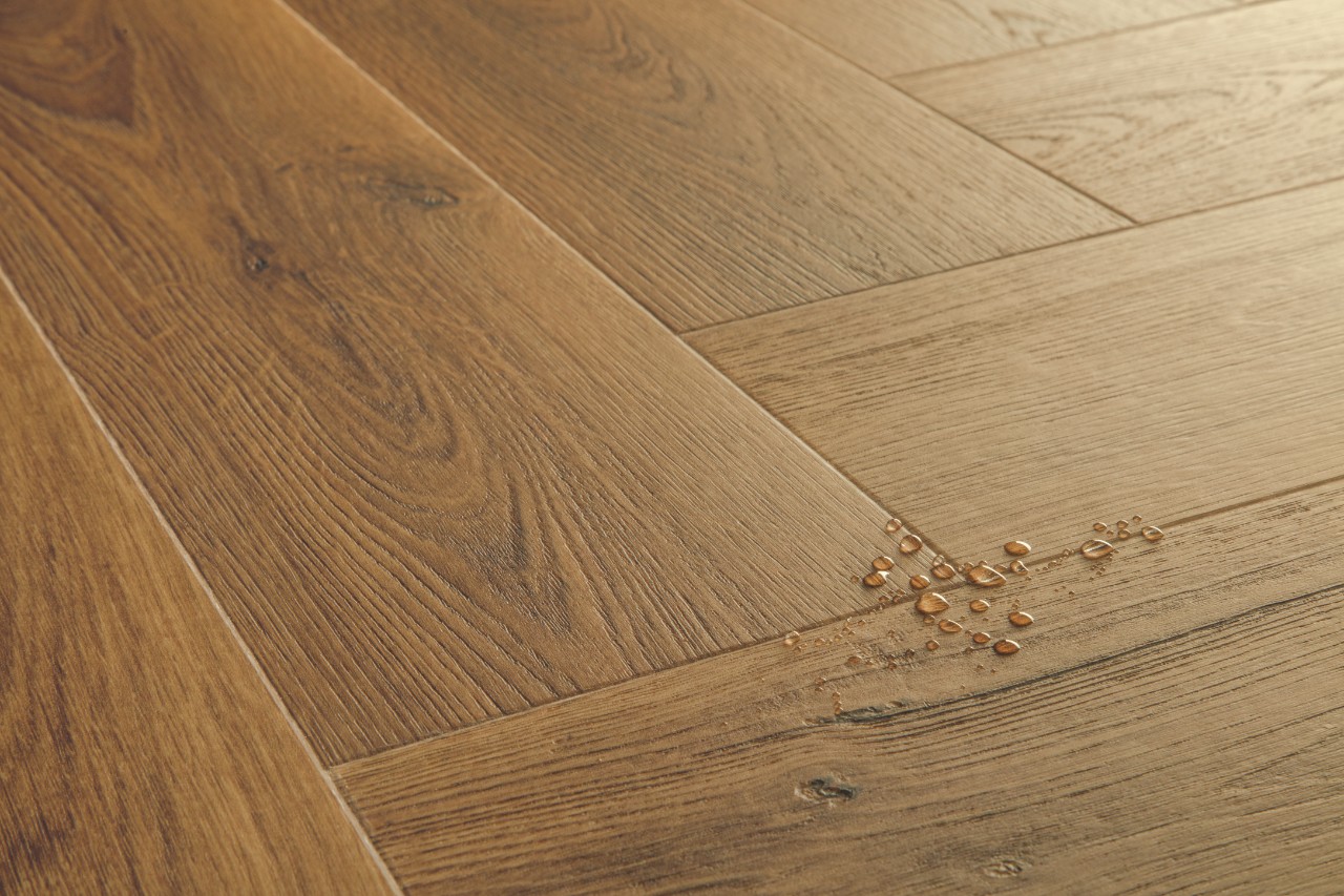 Quick-Step Alpha PVC Ciro Botanische Karamel Eik 5+1mm AVHBU40364 Rigid Click Visgraat PVC - Afbeelding 5