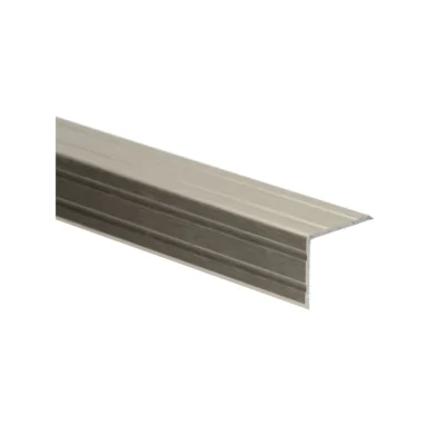Duo-hoeklijn zelfklevend 24.5x30mm RVS geborsteld 300cm - 69457