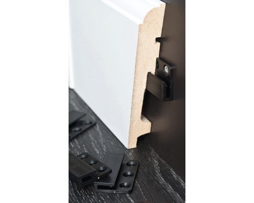 Vochtwerende folie Clip plint Halfrond Softline 18x120mm Wit - 0108122 - Afbeelding 4