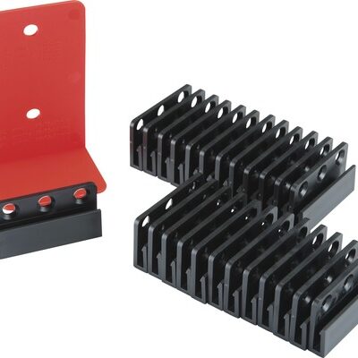 Plintclips (25 stuks) in zakje met boormal - 0105992