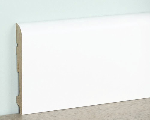 Vochtwerende folie Clip plint Halfrond Softline 18x120mm Wit - 0108122 - Afbeelding 2
