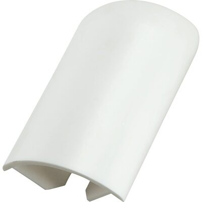 Kunststof buitenhoek (2 stuks) Halfrond Softline 18x75mm Wit - 0108374