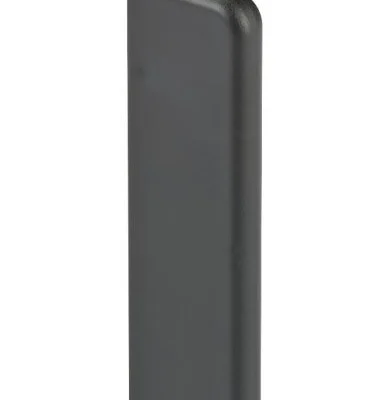 Kunststof eindstuk links + rechts Recht Robuust 15x65mm Zwart - 0108658
