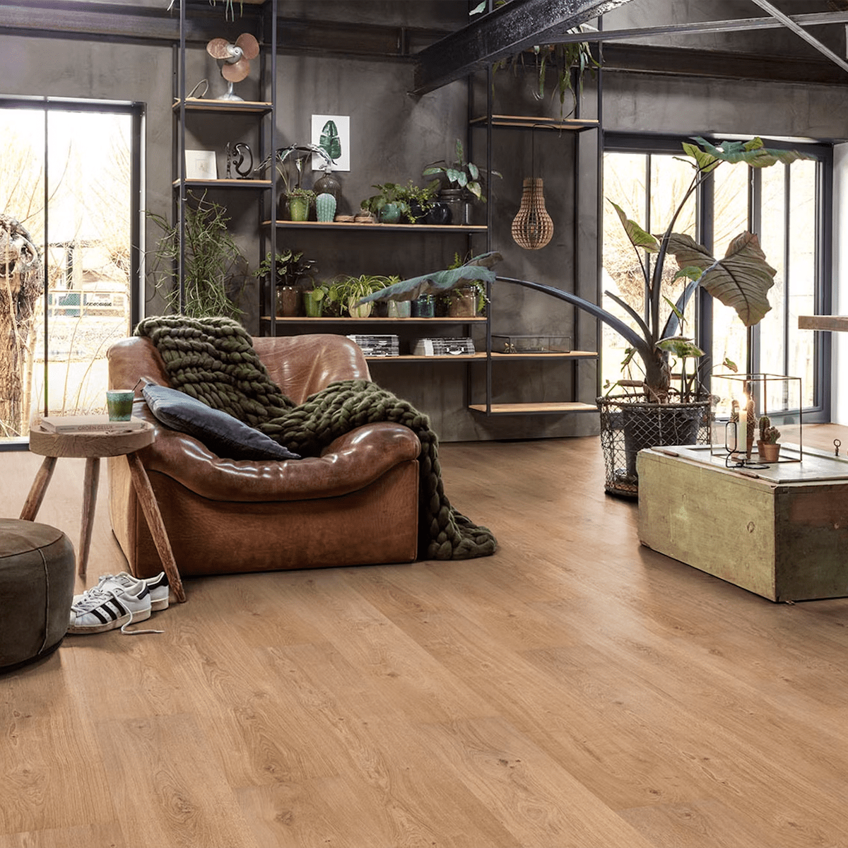 Floorify Cognac Click PVC F019T - Incl. GRATIS Ondervloer* *MEDIO OKTOBER LEVERBAAR* - Afbeelding 5