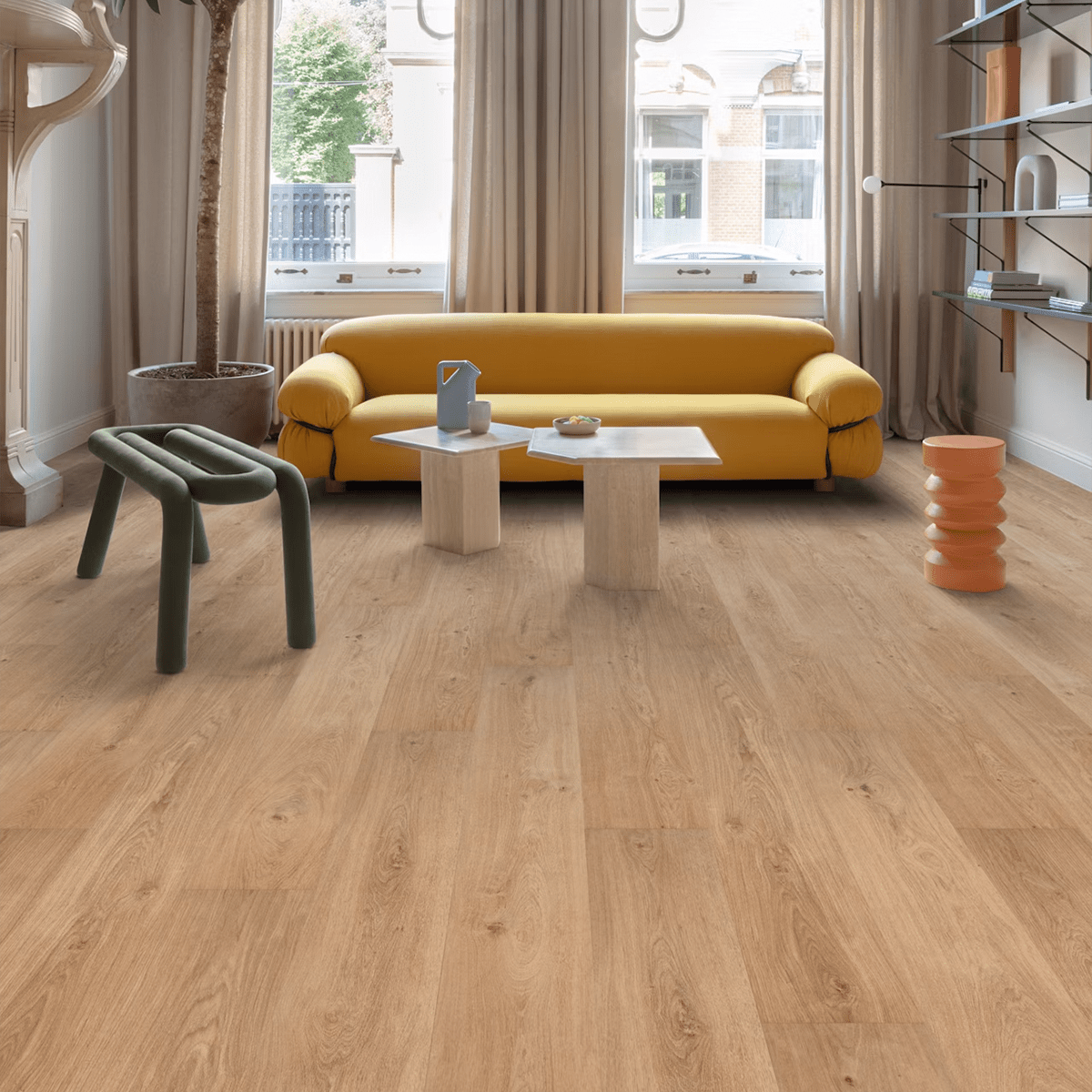 Floorify Cognac Rigid Click PVC F019 *MEDIO OKTOBER LEVERBAAR*